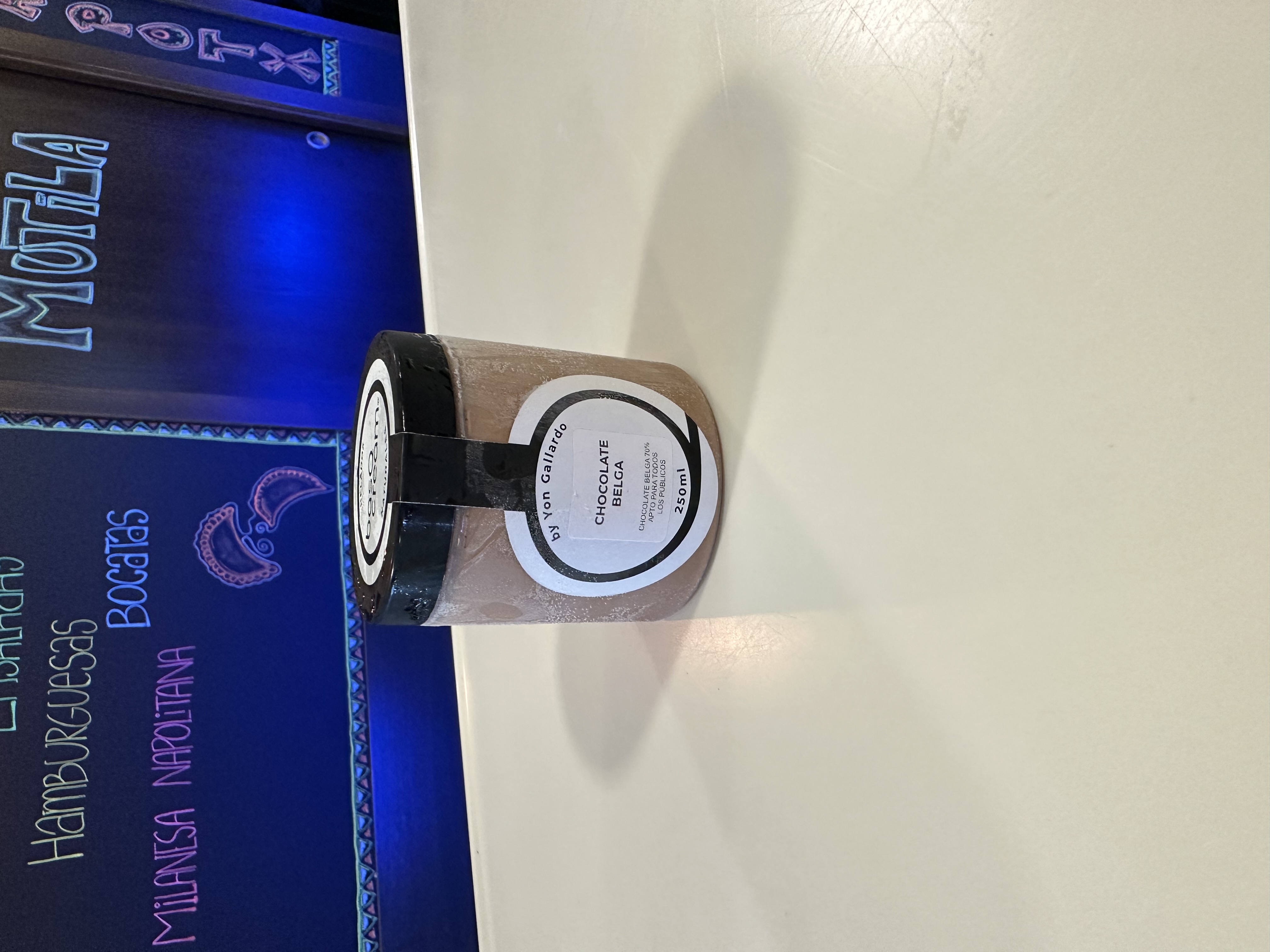 Helado natural 250 ml chocolate belga