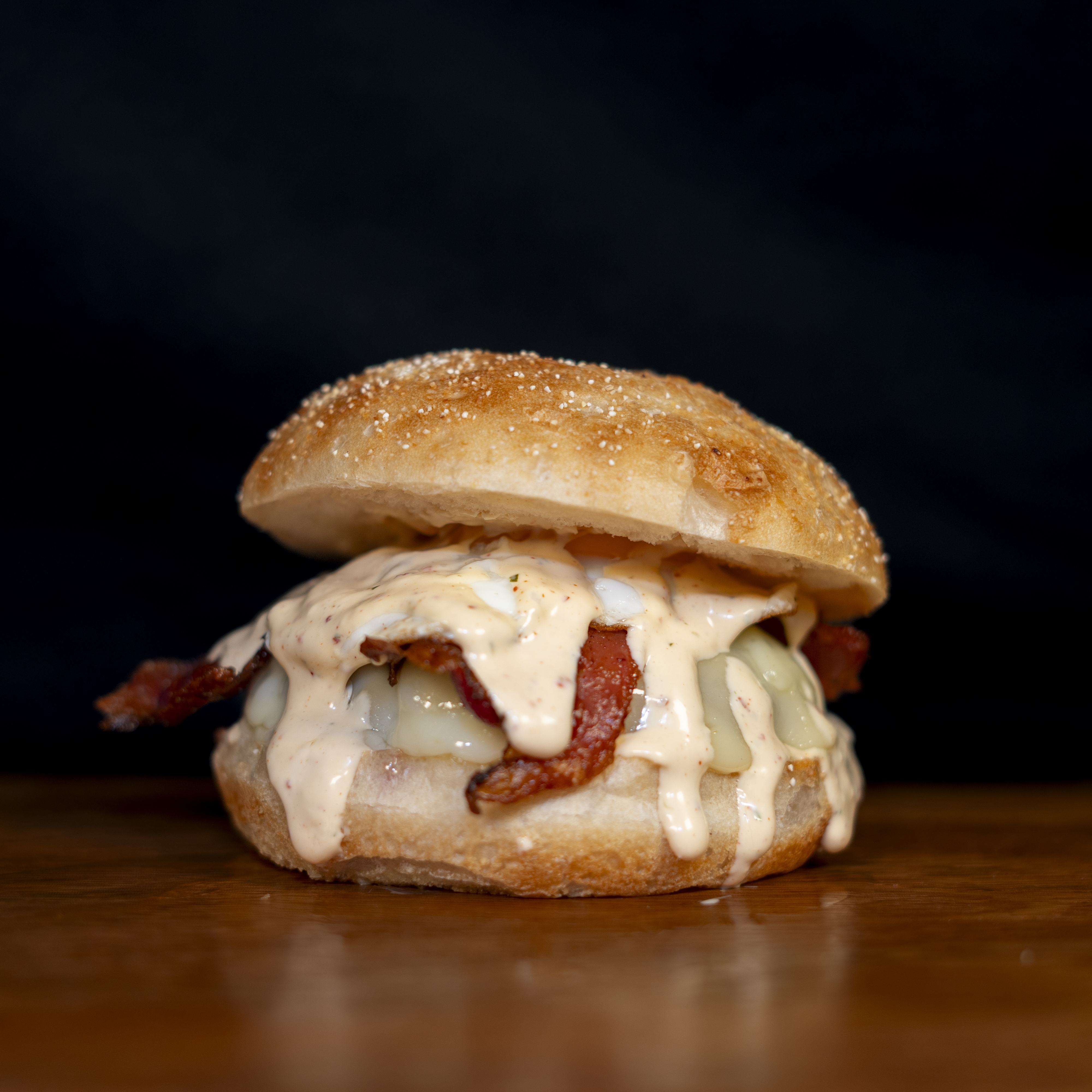 Hamburguesa argentina con pan cristal